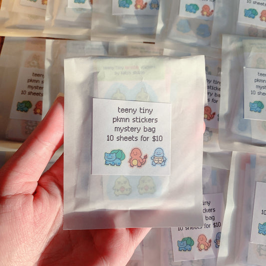 teeny tiny pokemon stickers (random pack)