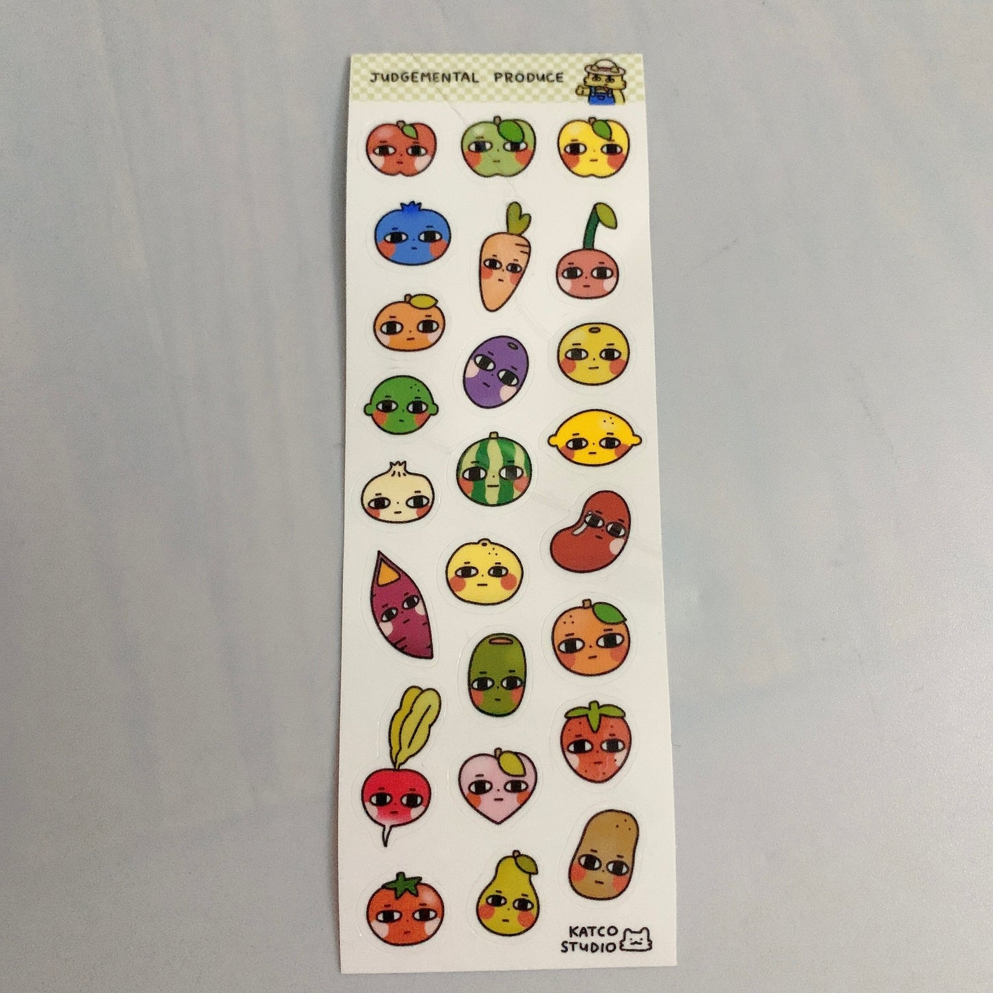 judgemental product sticker sheet
