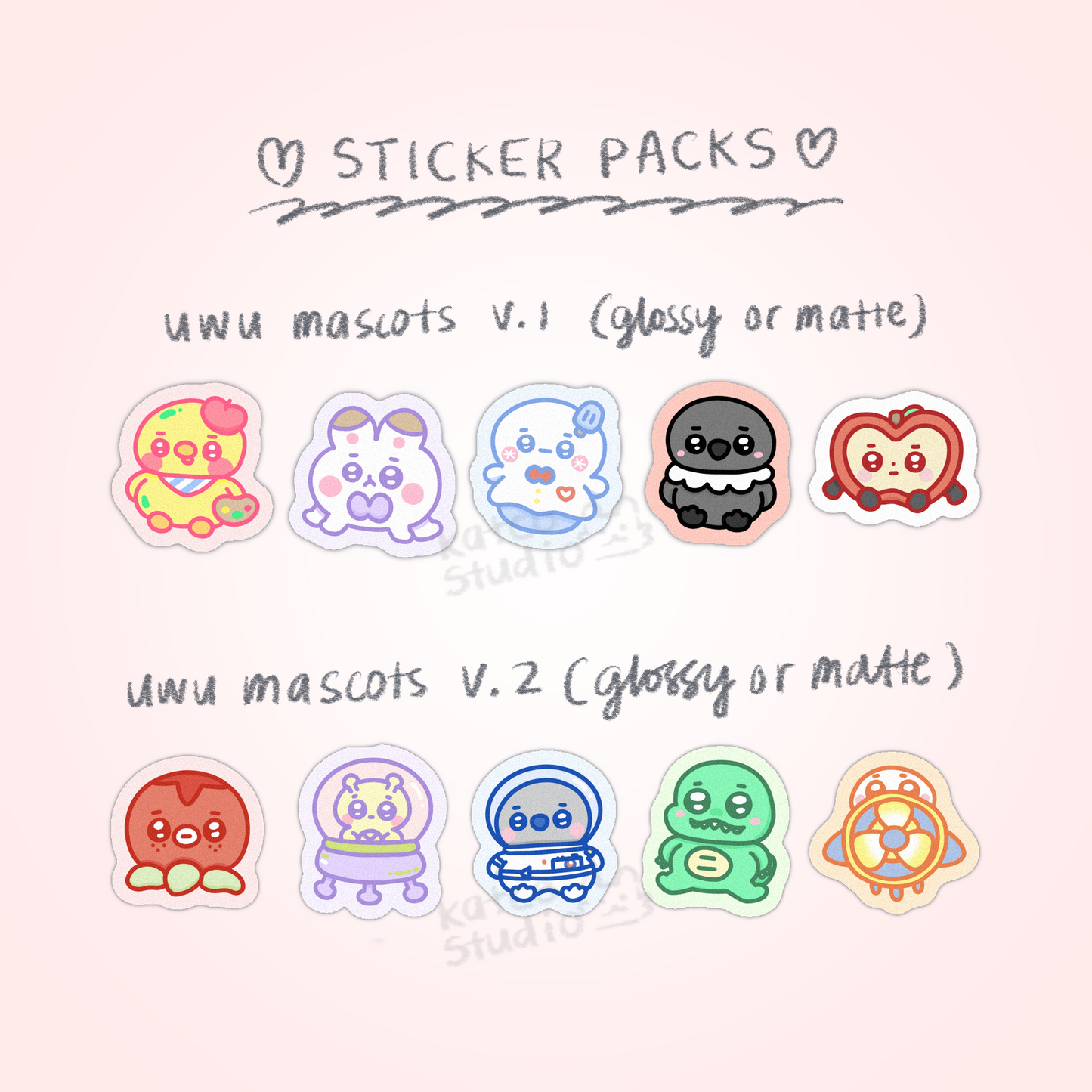 LADS uwu mascot sticker packs
