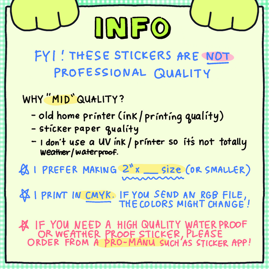 Custom Sticker Orders