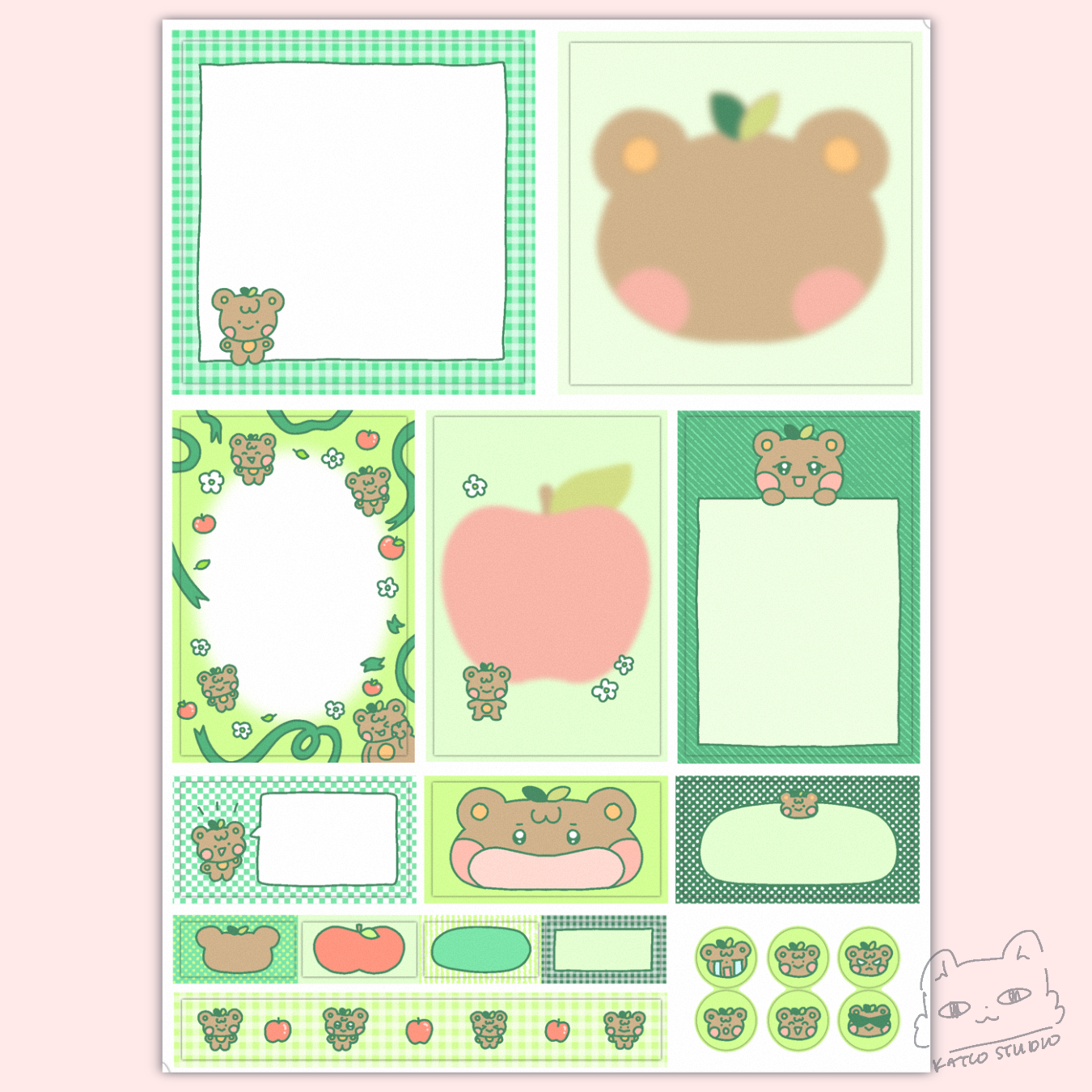 Aniteez journaling sticker set