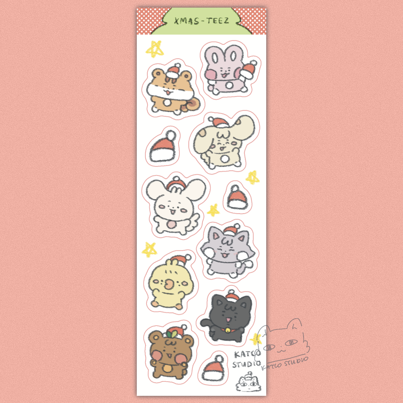 X-Mas aniteez deco sticker sheet