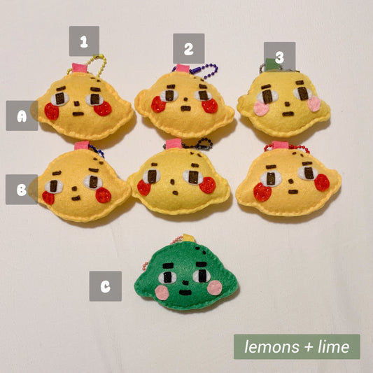 Lemons & Lime - Judgemental Felt Keychains