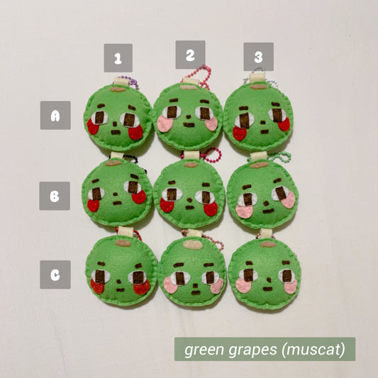 Green Grape - Judgemental Felt Keychains