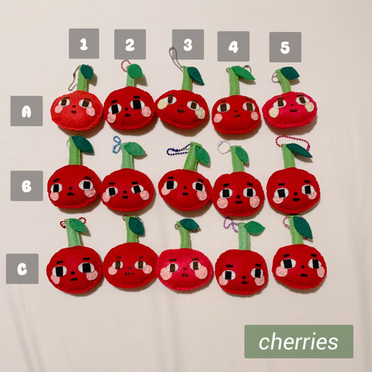 Cherry - Judgemental Felt Keychains
