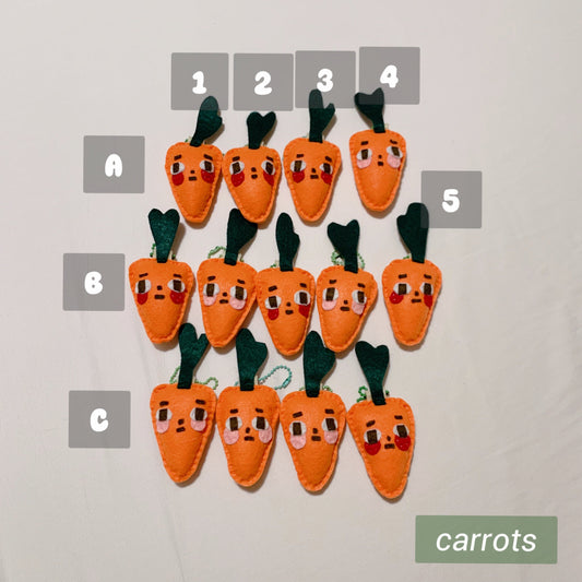 Carrot - Judgemental Felt Keychains