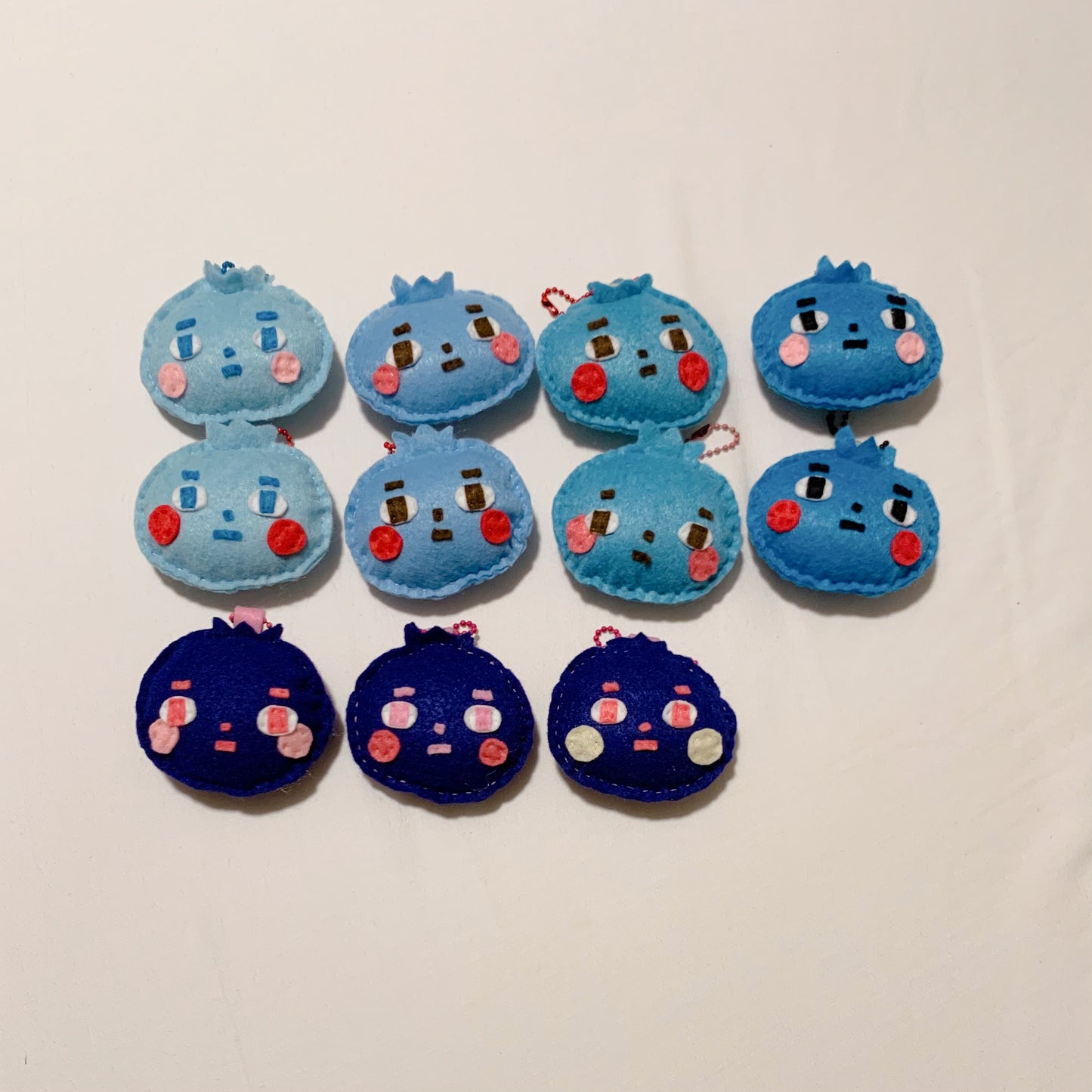 Blueberry - Judgemental Felt Keychains