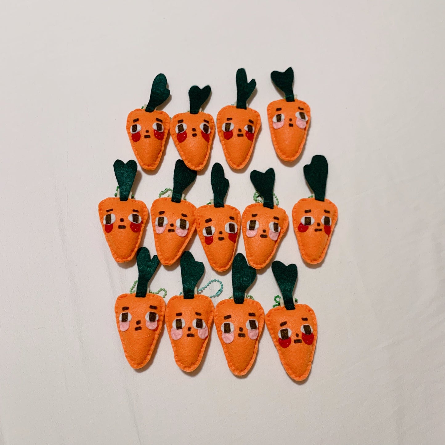 Carrot - Judgemental Felt Keychains