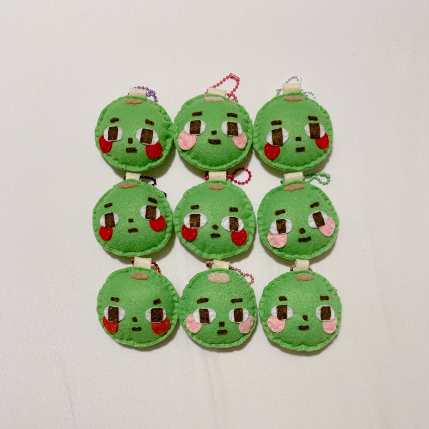 Green Grape - Judgemental Felt Keychains