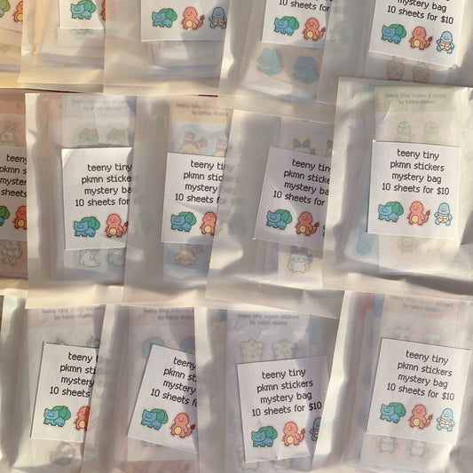 teeny tiny pokemon stickers (random pack)