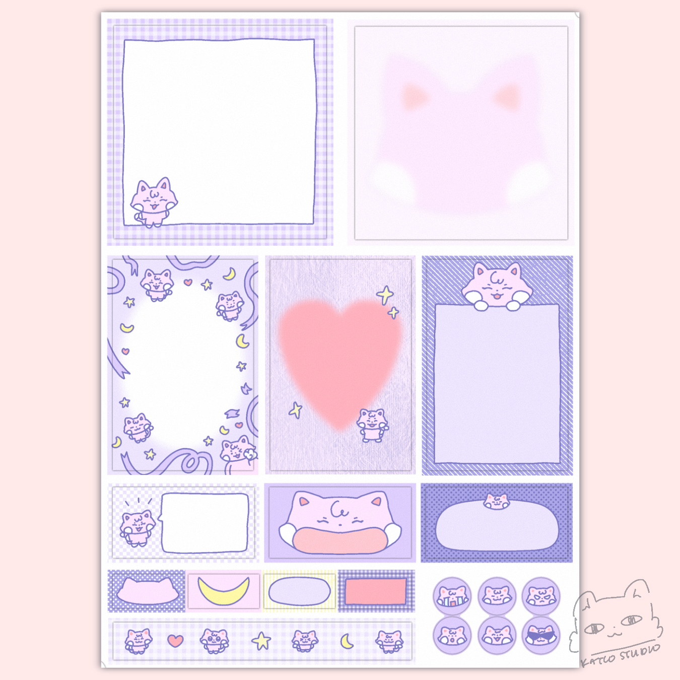 Aniteez journaling sticker set