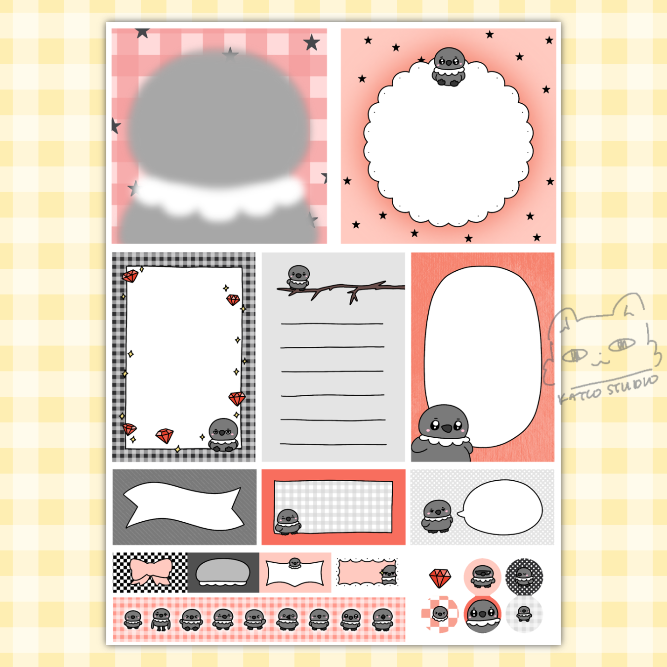 LADS journaling sticker set