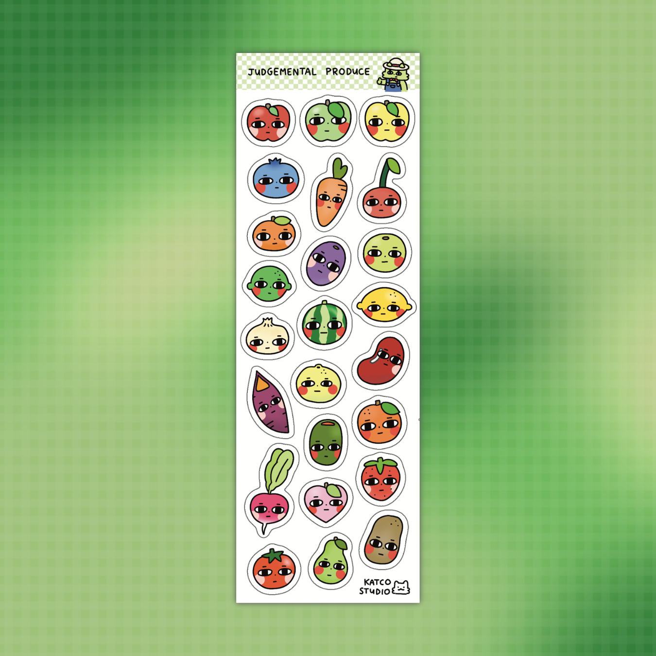 judgemental product sticker sheet