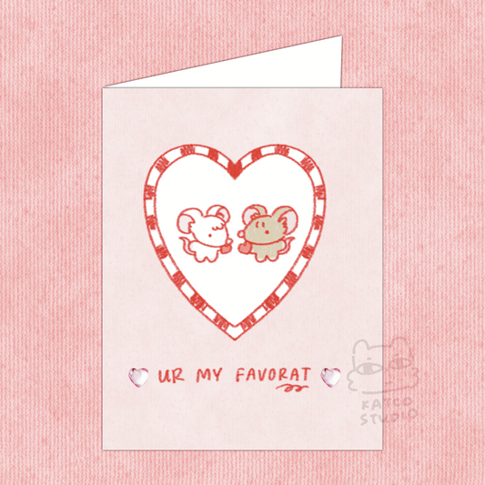 Rats Valentines Card