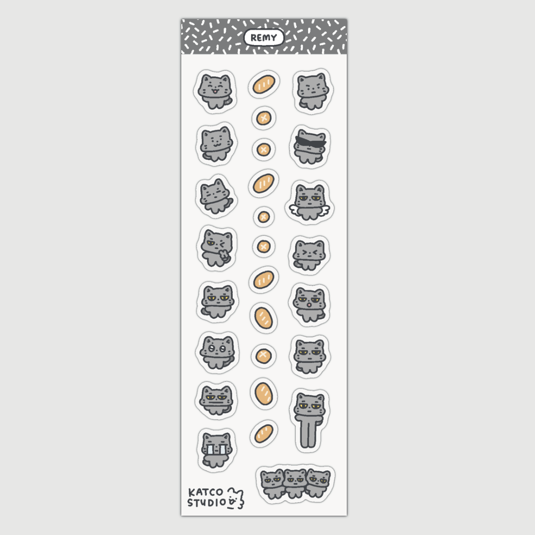 katco cats deco sticker sheet