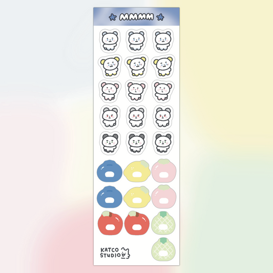 plave mmmm deco sticker sheet