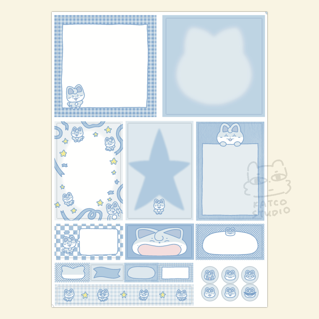 skzoo journaling sticker set