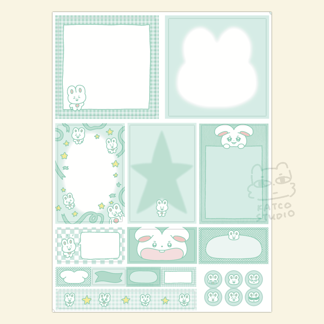 skzoo journaling sticker set