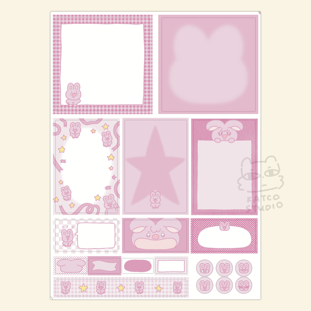 skzoo journaling sticker set