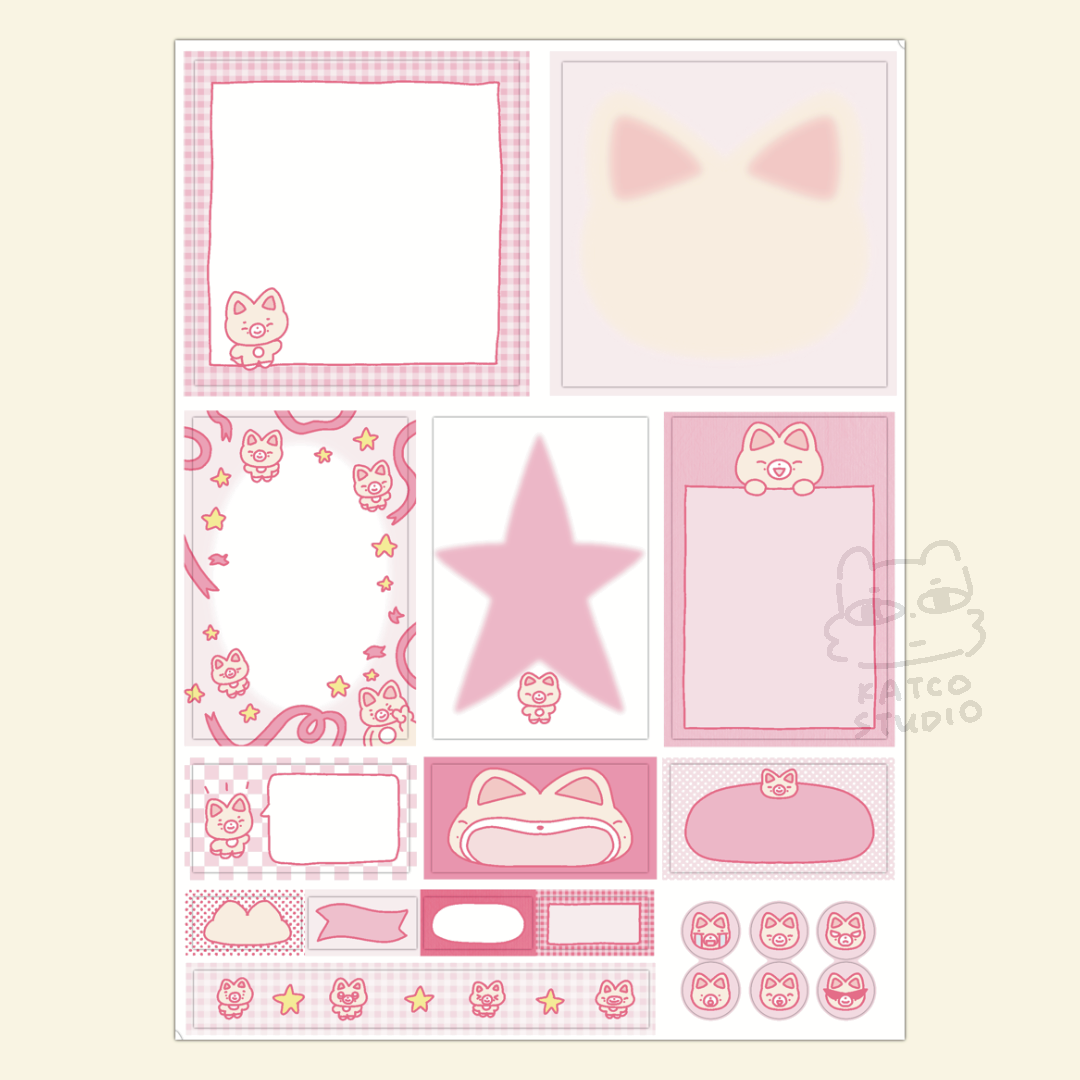 skzoo journaling sticker set