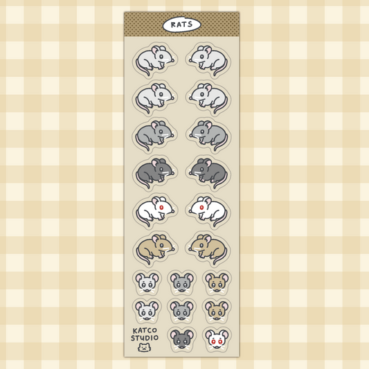 rats deco sticker sheet