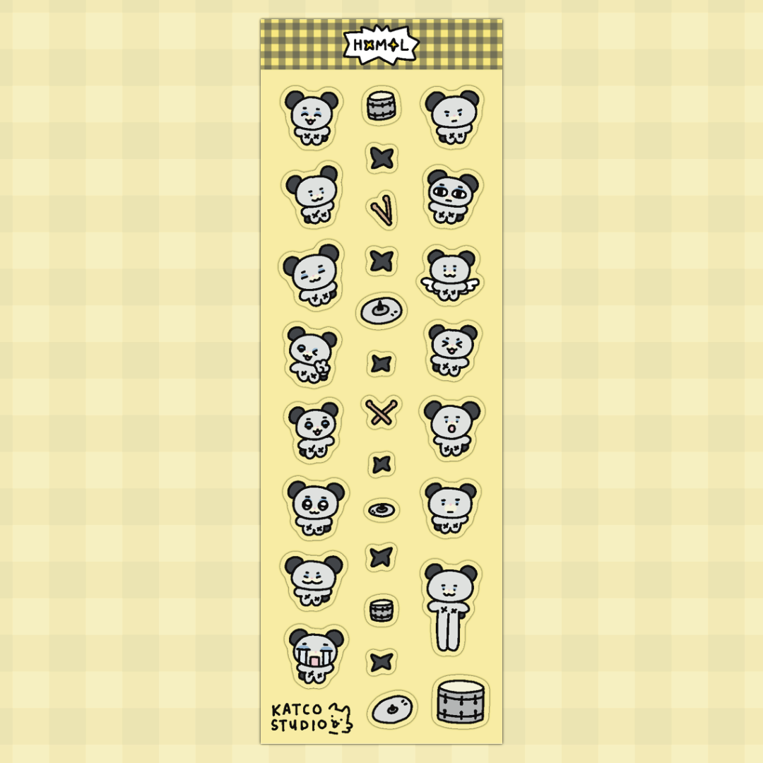 xdinary monsterz deco sticker sheet