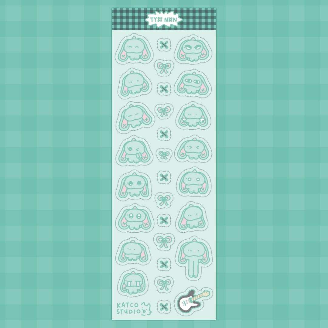 xdinary monsterz deco sticker sheet