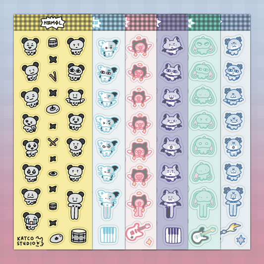 xdinary monsterz deco sticker sheet