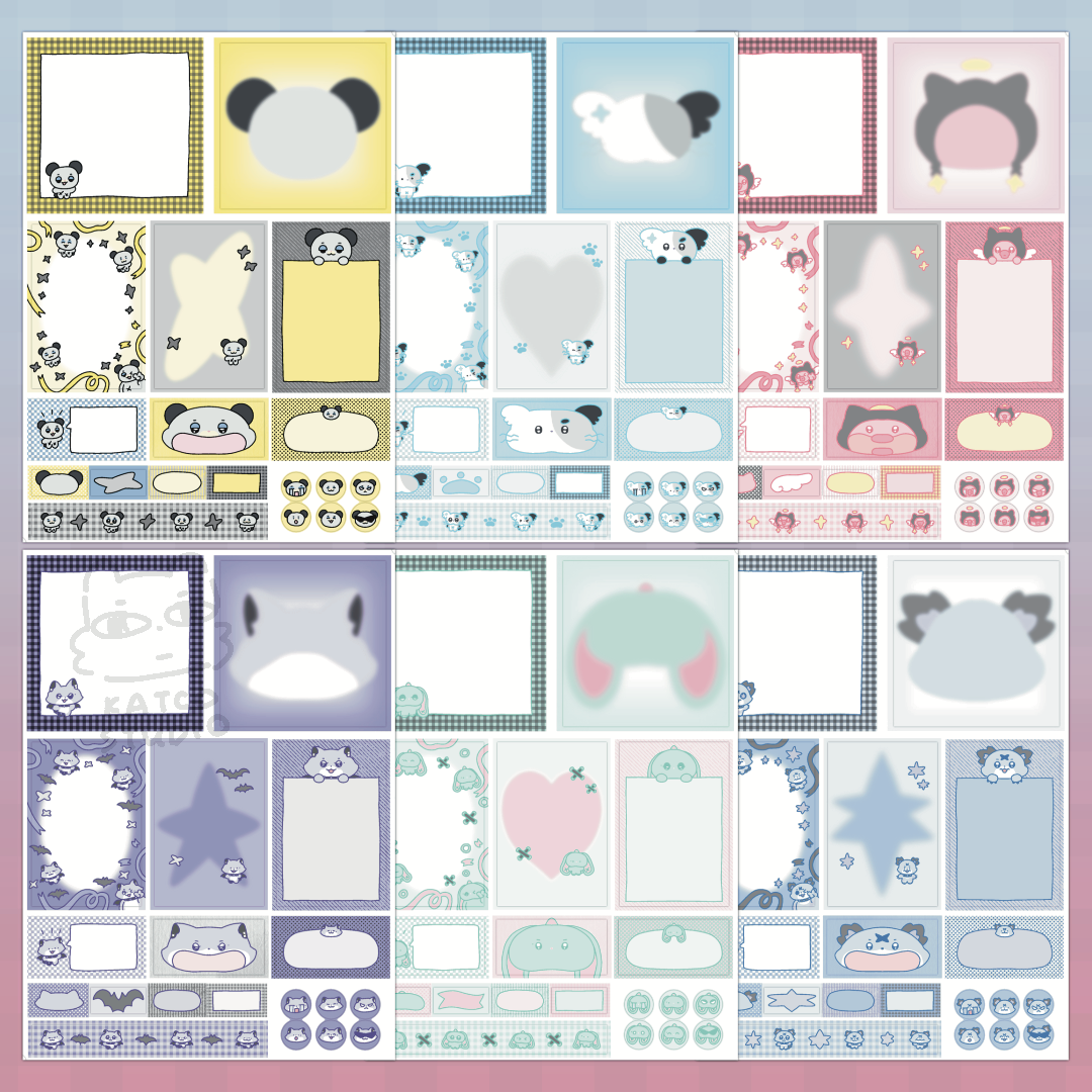 xdinary monsterz journaling sticker set