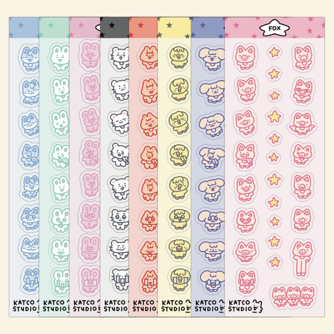 skzoo deco sticker sheet