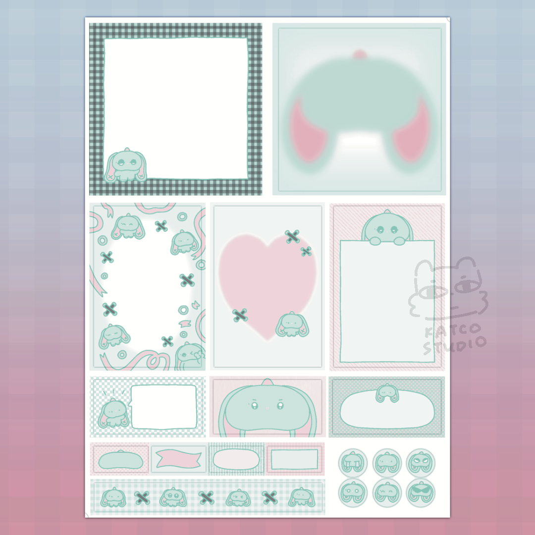 xdinary monsterz journaling sticker set