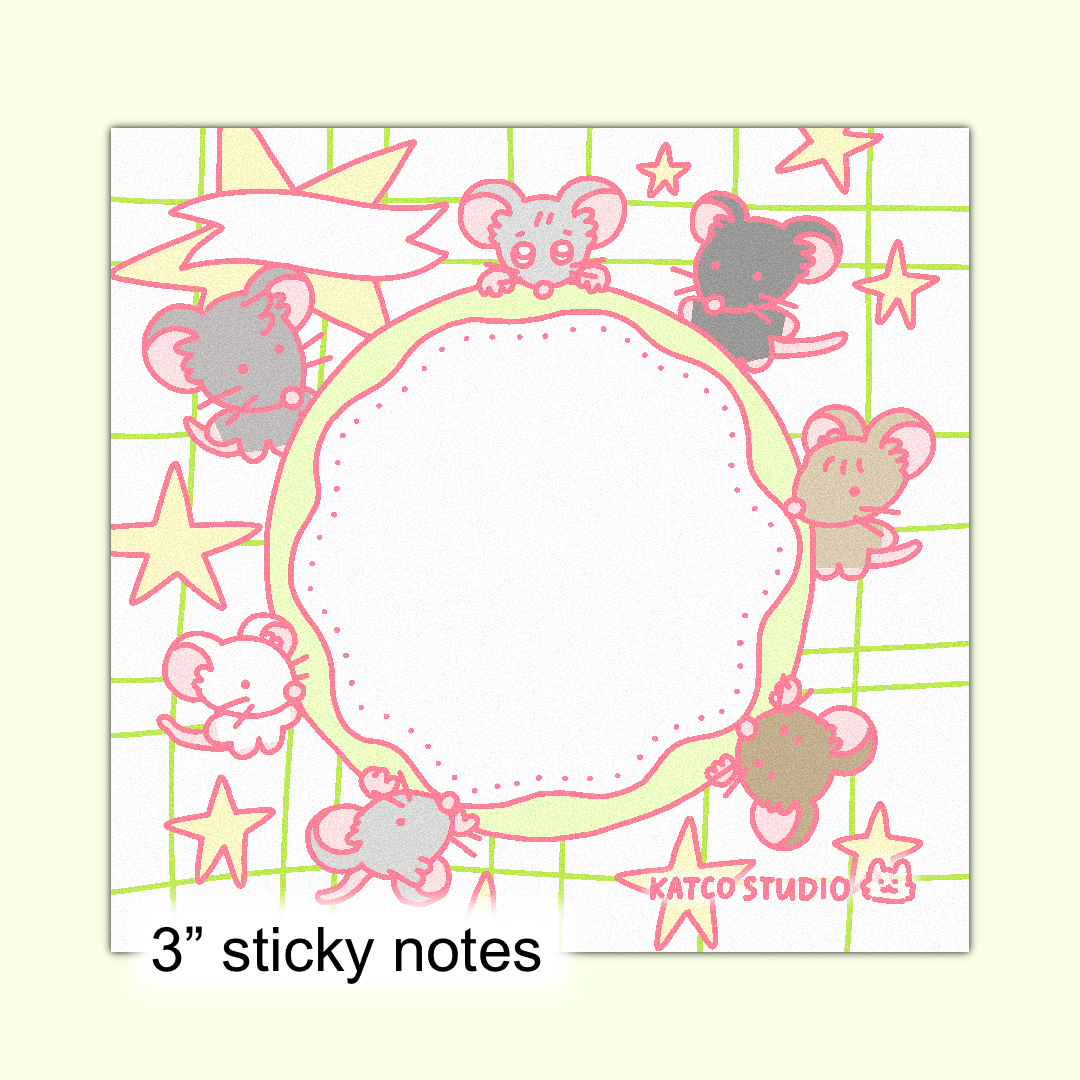 Rat Table Sticky Notes