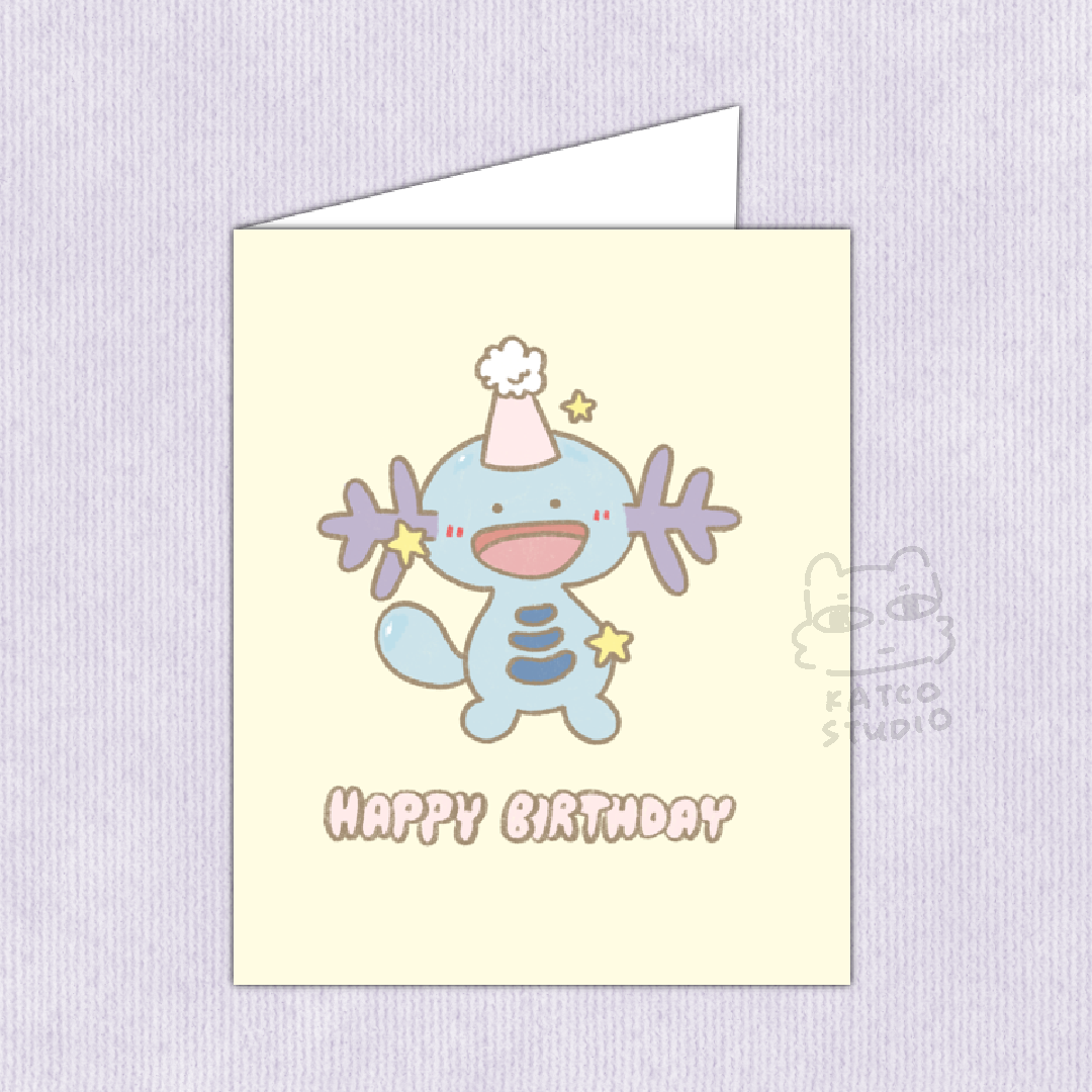 Wooper "Happy Birthday" Greeting Card