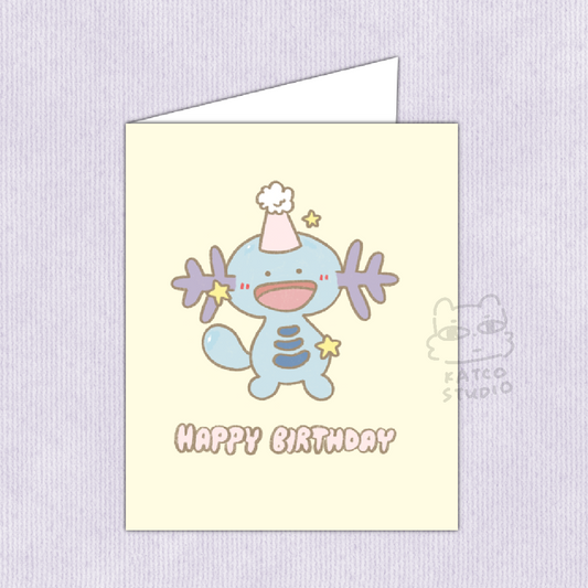 Wooper "Happy Birthday" Greeting Card