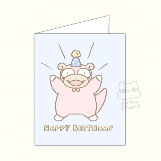Slowpoke "Happy Birthday" Greeting Card