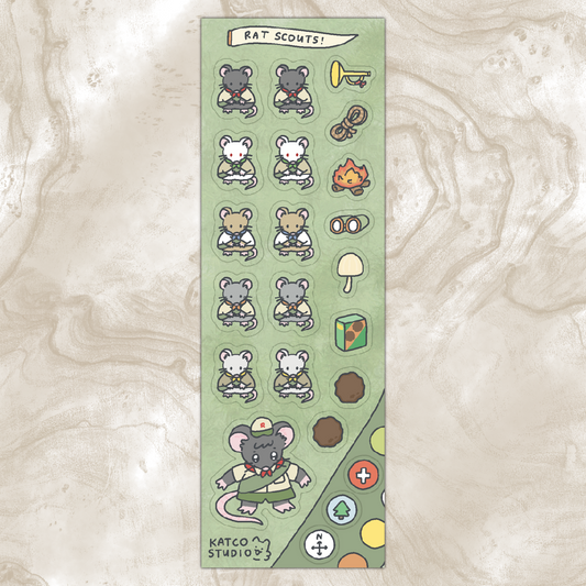 rat scouts deco sticker sheet