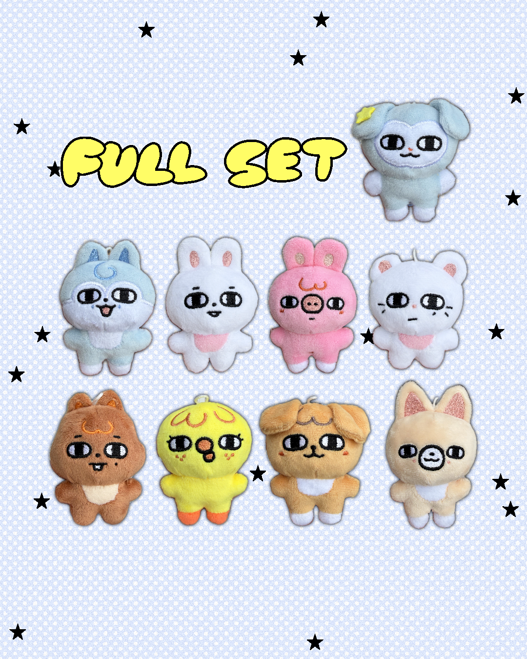 [PRE-ORDER] 8cm skzoo "katzoo" plush keychains
