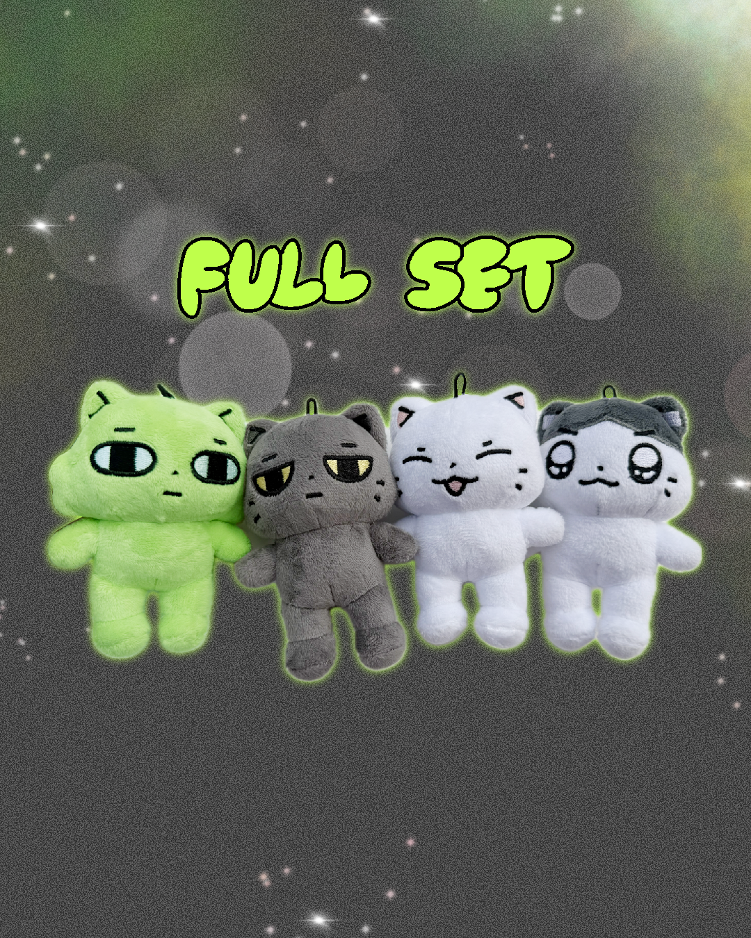 [PRE-ORDER] 10cm katco cats plush keychains