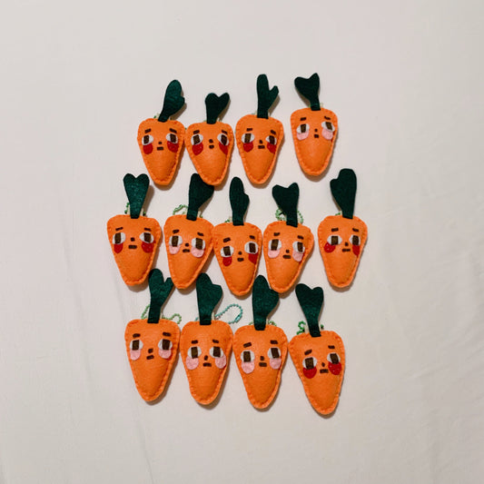 Carrot - Judgemental Felt Keychains