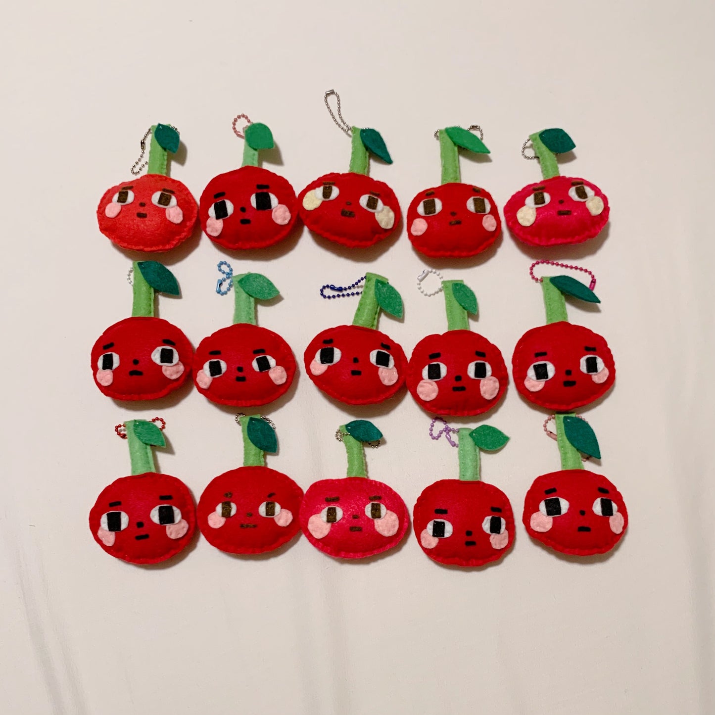 Cherry - Judgemental Felt Keychains