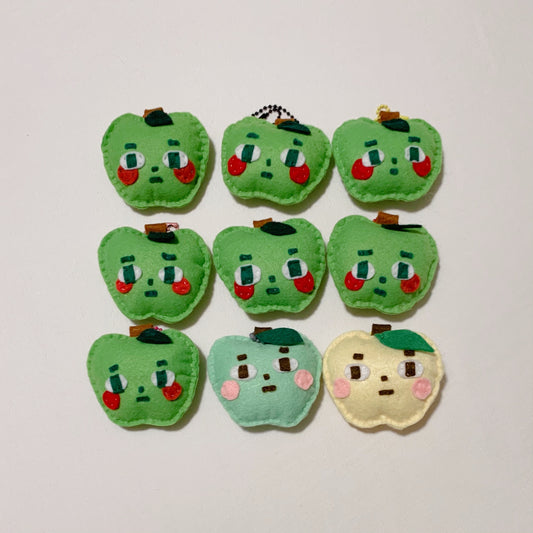 Green Apple - Judgemental Felt Keychains
